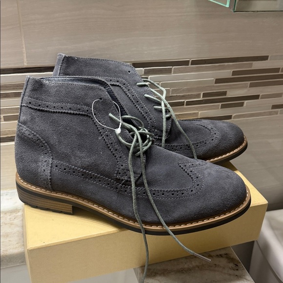 Joseph Abboud collection Lewis Men's Grey blue Suede Wingtip Boot size 95